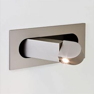 Applique Murale &agrave; encastrer &agrave; LED Spot de Lecture de Chevet r&eacute;glable, Mini Applique Murale t&ecirc;te de lit luminaires, Lampes murales de Chambre &agrave; Coucher Lampes de Nuit pour Salon d'h&ocirc;tel (Lansel Mio, neuf)