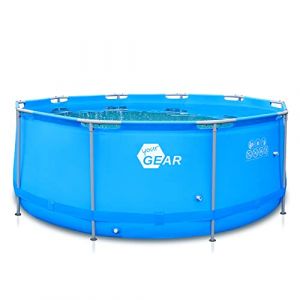 your GEAR Piscine à cadre en acier - Différents modèles/tailles - Ronde, rectangulaire ou carrée - 70-122 cm de haut - Avec cadre en acier - 300 x 200, 300 x 300, 400 x 200, Ø 366 cm, Ø 457 cm (CampOutGmbH, neuf)