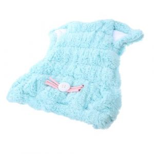 DECORNIJIA bonnet à séchage rapide costume d'Halloween de chat écouteurs oreilles de chat joli cerceau à cheveux avec oreilles de chat bonnet sèche-cheveux accessoires de salle de bain Blue (ZhiLight, neuf)