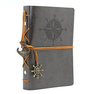 NectaRoy R&eacute;tro Vintage Pirates Ancre Navigation Peut &ecirc;tre Rempli Voyage Bloc-notes Carnet Agenda Calepin Journal PU Cover, R&eacute;tro Carnet Agenda Carnet de Voyage Journal Cuir Cover (LC online, neuf)