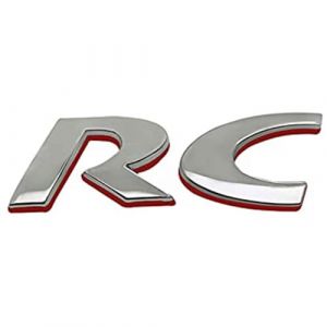 MNBVGHH Embl&egrave;Me Logo Voiture pour Peugeot RC Sport GT 106 205 206 207 208 301,Autocollant embl&egrave;me,Lettres, Modifi&eacute; D&eacute;coratifs Accessoires 3D Ext&eacute;Rieurs,C (yangjiangwenhaojiushangmaoyouxiangongsizhenglin, neuf)