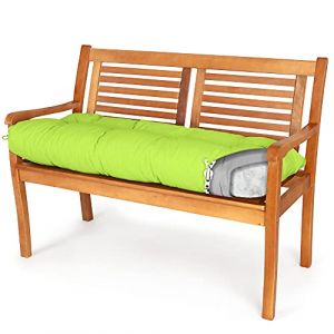 Spatium Coussin pour Banc de Jardin, terrasse, Balcon Amovible taie d'oreiller imperméable 30 Tailles au Choix Parmi 7 Couleurs(170 x 60 x 10cm Vert Pomme) (SPATIUM, neuf)