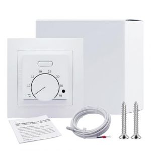Thermostat, Thermostat M&eacute;canique avec Sonde, AC 230 V 16 A Thermostats D'ambiance, Thermostats De Chauffage, De Chauffage Manuel M&eacute;canique pour Maison, S&eacute;curit&eacute;, &Eacute;conomie D'&Eacute;nergie Et Confort (IKSETERATA, neuf)