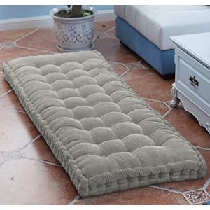 DG Catiee Coussin de Banc épais Coussin de canapé Long Intérieur,Coussin de Banc de Jardin,Coussin de Banc de Salle à Manger rectangulaire Coussin de Sol Coussin de siège Tapis (70x30cm,Gris) (CF Home, neuf)