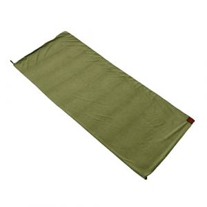 Harilla Doublure de Sac de Couchage en Polaire Polaire Coussin Thermique Drap de Sac de Couchage Chaud Couverture de Camping d'urgence pour h&ocirc;tel randonn&eacute;e, Vert fonc&eacute; (Harilla, neuf)