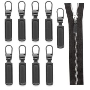 AWOGIPD Tirette Fermeture Eclair, 8 Pcs Métal Zipper Pull Amovible, Tirette Fermeture Eclair Remplacement, Tirettes de Réparation Fermeture Eclair, Pour Vêtements, Jeans, Valises (hezekongyouyundianzishangmaoyouxiangongsi, neuf)