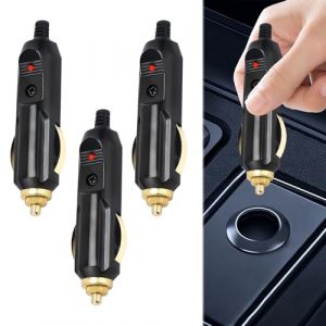 3 Prises Prise Allume Cigare 12v Male,Fiche Prise Allume Cigare Male,mâles pour allume-cigare,Utilisation Sûre,Pratique et Pratique. (AMAAL ABD LIMITED, neuf)