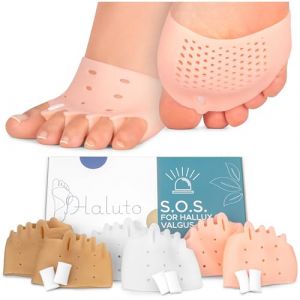 Haluto 3 paires / 6 pièces Separateur Orteil - Coussinet avant pied - Ecarteur Orteil - Redresseur orteil - Coussinet Plantaire - Coussinets Métatarsiens - Coussin Gel Pieds - Correcteurs d'orteils (Simon78000, neuf)