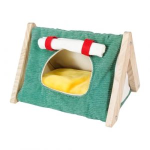 MagiDeal Lit pour Cochon d'Inde, cachette pour Hamster, Plateforme d'activit&eacute;, cachette Chaude pour Cochon d'Inde, Maison pour Jouer, Dormir, Vert (Grand Plaisir 360, neuf)