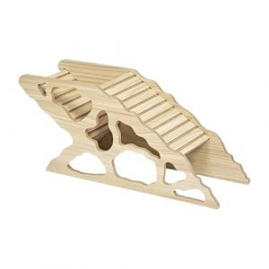 MagiDeal Maison Hamster, Maison en Bois pour Hamster, Cabane Cochon d'Inde, Maison et Habitat pour Hamster, Cachette pour Petit Animal de Compagnie, Accessoire de Cage pour Rongeurs, Style C (Grand Plaisir 360, neuf)