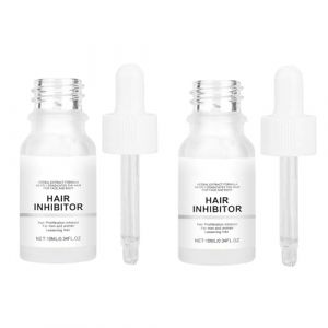Sérum inhibiteur de croissance des cheveux doux, sérum permanent inhibiteur des cheveux, pour le visage, les bras, les jambes, les poils du corps, sans parfum, lotion unisexe avec extraits de plantes (tiurs 55ET, neuf)