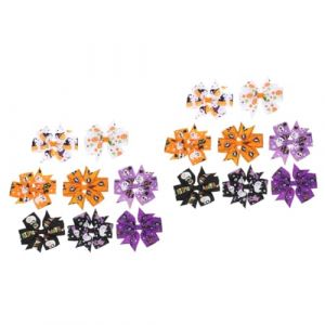 Beaupretty 16 Pièces Pinces à Cheveux D'halloween Pinces à Cheveux De Bal Épingle à Cheveux Perle Pince à Cheveux En Perles Pinces à Cheveux En Perles Bal De Ceinture Striée Polyester (lorianca, neuf)