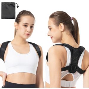 MUNSKT Correcteur de Posture Réglable pour Hommes Femmes Redresse Dos Correcteur de Posture Ceinture Dorsale Posture Correcteur Dos Redresseur de Dos pour Maintien du Dos, du Cou et des Épaules (MUNSKT*, neuf)