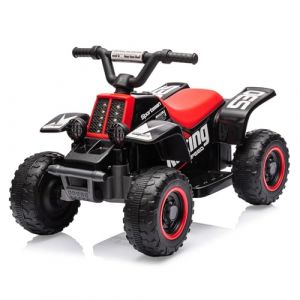 Quad Électrique Enfant 6v avec LED Et Musique, Véhicule Électrique pour Enfants 3+ Ans, 1,8 Km/h, Klaxon, Démarrage par Bouton, Longue Autonomie, Mini ATV Enfant pour Intérieur Et Extérieur (XiangguanUK, neuf)