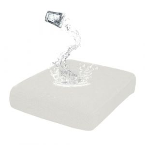 BXFUL Housses de Coussin de Siège de Canapé Imperméable Extensible, Jacquard Housse Coussin Canapé Antidérapante Housse Assise Canapé élastique Housse Coussin (Grande Méridienne,Blanc) (ZIQIONG, neuf)