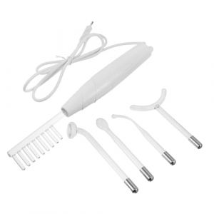 Mikinona Instrument de beaut&eacute; d'&eacute;lectroth&eacute;rapie baguette faciale &eacute;lectrique baguette haute fr&eacute;quence pour le visage dispositif de r&eacute;duction des rides machine faciale haute fr&eacute;quence White (Dawn Cedar, neuf)