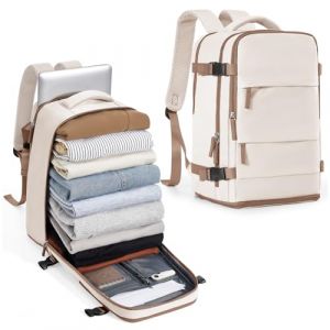 BJLFS Sac &agrave; Dos de Voyage Femme Cabine Avion 40x30x20 Ryanair Wizzair Bagage Cabine 40x30x20 Vueling Bagage &agrave; Main Homme Sac &agrave; Dos pour Ordinateur Portable Beige marron (ONXTHIN, neuf)