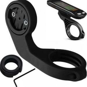 kwmobile Support Guidon GPS vélo Compatible avec Garmin Edge Support GPS Guidon vélo - Accessoire de Sport Plein air - Noir (SX-Commerce, neuf)