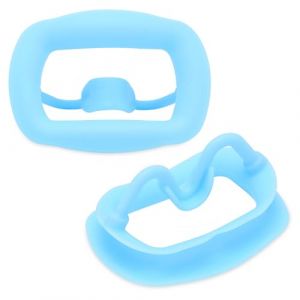 Ouvre-Bouche Dentaire 2 Pièces, Écarteur De Joue En Silicone Écarteur Intra-Oral De Joue Et De Lèvre Portable Réutilisable Pour L'inspection Buccale Et Le Blanchiment Des Dents(Vert Clair) (Bleu) (Orfaty, neuf)