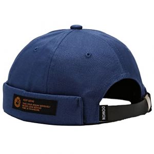 Unisexe Coton Docker Cap Casquette sans Visiere Homme Femme Bonnet Docker Hat Bonnet Docker en Coton Casquette sans Visière Bonnet de Marin Homme Femme (Cozyan, neuf)