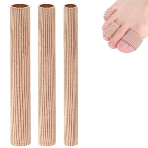 Heanvmyss Tube de Coussin D'orteil,3 Pièces Protection Orteils en Silicone Découpable,Bandage de Tube des Doigts Doux,Manchons pour Soulager Douleur de Pression des Orteils,Cors,Ampoules,Callosités (Heanvmyss, neuf)