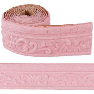 CRASPIRE Moulure &agrave; Couronne Rose 3D D&eacute;tache et Attaque Moulures Flexibles Bordure Bande de Bord Cadre pour Miroir en Mousse Plinthe Lignes de Mur Autoadh&eacute;sives pour Murs (CRASPIRE FR, neuf)