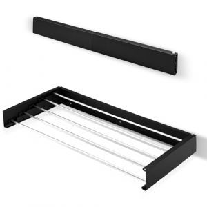 GJCrafts &Eacute;tendoir Mural, &Eacute;tendoir &agrave; v&ecirc;tements Mural r&eacute;tractable de 80 cm &Eacute;tendoirs, &eacute;tendoir Pliable Pliable pour l'int&eacute;rieur et l'ext&eacute;rieur, Design Compact et concis, Gain de Place (LOITS LIMITED, neuf)