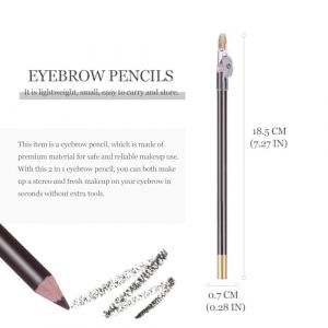 SAFIGLE Crayons &agrave; Sourcils 8 Pi&egrave;ces Et &agrave; La Transpiration Pour Maquillage Professionnel Et Personnel Avec Taille-crayon Int&eacute;gr&eacute; Couleur Brun Fonc&eacute; (Grand Di, neuf)