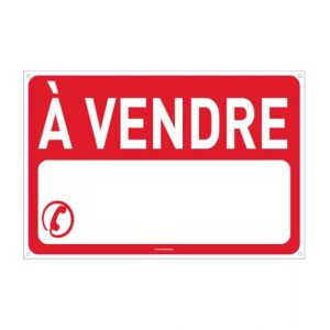 AUA SIGNALETIQUE - Panneau Immobilier A Vendre/A Louer En Akilux 5 mm - Pr&eacute;-Perc&eacute; (Panneau A Vendre, 75 x 50 cm) (AUA SIGNALETIQUE, neuf)