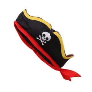 SAFIGLE Chapeau Pirate Classique pour Garçon Fille Accessoire Cosplay pour Fête à Thème Bonnet de Capitaine pour Halloween et Déguisement Pirate (Grand Di, neuf)
