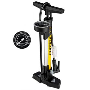 Pompe &agrave; V&eacute;lo Pro VOGORA avec Manom&egrave;tre, Double Embout pour Valves Presta & Schrader, Haute Pression 160PSI, Base Stable pour VTT, V&eacute;los de Route, Pneus de Voiture, Ballons et Articles Gonflables (VOGORA, neuf)