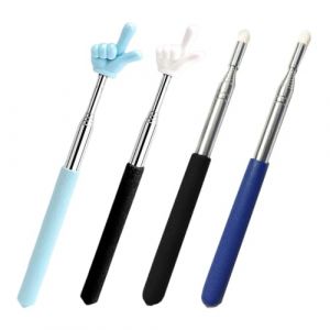 Pointeurs Rétractables, 4 bâtons Pointeur Télescopique pour Enseignant, Présentation Télescopique Bâton, Pointeurs Rétractables Adapté Aux Enseignants et à l'École à La Maison, 100 cm (TQP CADEAU SARL, neuf)