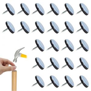 24 patins de chaise en t&eacute;flon, patins ronds pour meubles, patins de chaise &agrave; picots, prot&egrave;ge les sols, les chaises et les tables (XUX YING LTD, neuf)