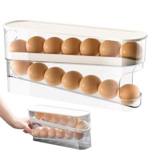 Rangement Oeuf Frigo, FORMVERSITY Istributeur Automatique d'&OElig;ufs, Boite a Oeufs en Plastique Distributeur Oeuf, Boite a Oeufs en Plastique, Organisateur d&rsquo;&OElig;ufs Coulissants Transparent (FORMVERSITY SHOP, neuf)