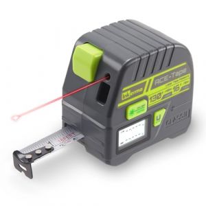 Mètre Ruban Laser 2-en-1, Inkerma Télémètre Laser 130Ft/40m & Ruban à Mesurer 16Ft/5m, Mètre à Ruban Laser Numérique avec Écran LCD, Unités M/in/Ft/Ft+in, Ruban Auto-bloquant, Clip de Ceinture (Inkerma EU, neuf)
