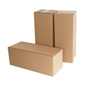 PACK4YA 400×150×150 mm Boîtes en carton ondulé Petites boîtes postales pour l'envoi de colis Carton d'expédition pour petites entreprises, stockage ou emballage cadeau (10 pièces) (PACK 4 YA, neuf)
