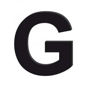 Adzif.biz Le sticker de decoration - Lettre D&eacute;corative Verre Acrylique Noir. Lettrage Adh&eacute;sif Verre Synth&eacute;tique. Lettre Autocollante pour Pr&eacute;nom, D&eacute;coration Mariage, Enseigne (Forum France, neuf)