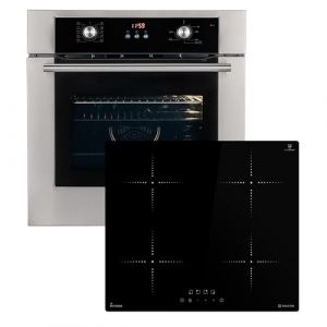 Cuisini&egrave;re: 60cm Four encastrable BO8810SS + 59cm Plaque Induction IH85900RL | Gril | Air chaud | Tiroirs t&eacute;lescopiques | Timer automatique | Double Vitrage d'isolation thermique | SET8810IH859RL (KKT-KOLBE, neuf)