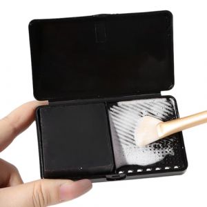 Makeup Brush Cleaner - 2-in-1 Beauty Brush Washing Box, Quick & Effective Makeup Cleaner with Deep Cleaning Soap | 2-in-1 WashboardOrganizer for Bathroom, Shower, Home, Bedroom, Vanity (runtpok, neuf)