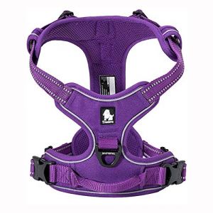 TRUE LOVE Réfléchissant Harnais De Chien Réglable Décourager Tirer Pet Gilet Durable en Nylon De Voiture TLH5651 (Violet, L) (Truelove Pet Garment and Shoes Co.Ltd., neuf)