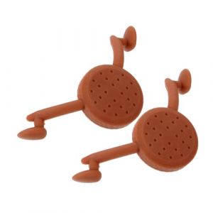 NUOBESTY Lot de 2 Appareils d'Exercice Facial en Silicone Marron pour Correction du Sourire Réglage de Force Créateur de Fossettes Naturelles Outil d'Entraînement du Sourire pour Usage (Camplos, neuf)