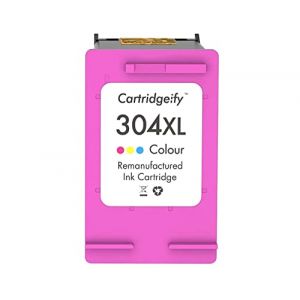 Cartridgeify 304 XL Cartouche Compatible avec HP 304 304XL Cartouche d'encre (1 x Couleur), pour HP Envy 5010 5020 5030 5032 5050 5070, DeskJet 2630 3720 3730 3733 3735 3750 3760 3762, AMP 130 (Cartridgeify, neuf)