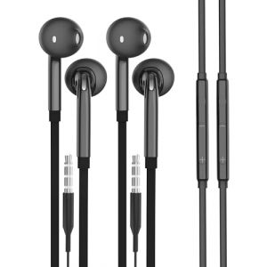 3.5mm Filaire &eacute;couteur Jack (Lot De 2)Compatible Avec Samsung Galaxy S8 S9 S10+ Note 7 8 Casque Adaptateur AUX Audio Prise Fil Intra-auriculaire &eacute;couteurs Jack Avec R&eacute;ducteur Bruit Gaming Musique MP3 (cjjie, neuf)