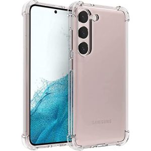 Coque Samsung Galaxy S23, Folmeckat Transparent Renforcé Coins TPU Souple Absorption des Chocs Couverture de Téléphone Portable Samsung Galaxy S23 6.1" Transparent (Folmecket, neuf)