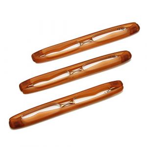 EnzoDate Pack de 3 Lunettes de Lecture Pliantes Mini Lecteur de Poche Lunettes Presbytes +1.0 &agrave; +3.5 (Cuivre, 2.5, Dioptres) (yueyue trade, neuf)