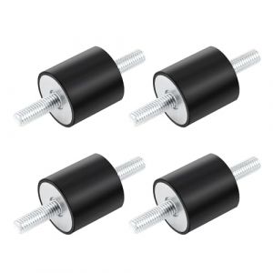 4 Pièces Silent Bloc M8, Supports en Caoutchouc Amortisseur, Plot Anti Vibration Silenbloc pour Compresseurs D'air, Moteurs Diesel, Pompes Eau (shufangshangmao, neuf)