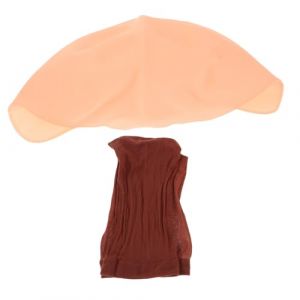 SAFIGLE Déguisement Tête Chauve Latex Bonnet Chauve Pour Femme Masque De Bonnet Pour Déguisement Réaliste Application Facile Sans Rasage (Grand Di, neuf)