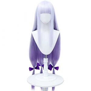 Perruque de cosplay d'anime, princesse endormie dans le château de Démon, perruque longue violette, avec bonnet gratuit, pour Noël, carnaval, Halloween, cosplay (taille : style 1), taille unique (good stuff A, neuf)