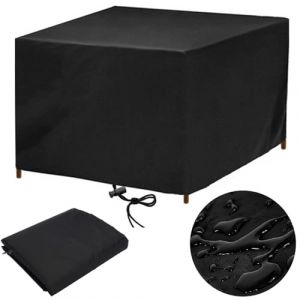 Housse Table de Jardin 120x80 Housse Salon de Jardin Exterieur Housses pour Mobilier de Jardin Impermeable Bache Table Exterieur Housse de Protection Salon de Jardin Rectangulaire 120x80x70cm LxWxH (Uniqueplace, neuf)