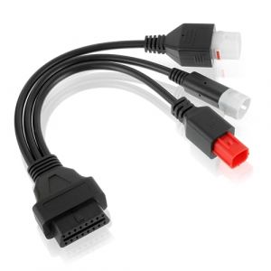 CDDCWZ C&acirc;ble Adaptateur Moto, c&acirc;ble Adaptateur OBD2 3 Broches, 4 Broches, 6 Broches pour Moto Yamaha Euro5, Honda Yamaha Euro6 X-Max T Racer (c&acirc;ble OBD-II, connecteur 3 en 1) (CDDCWZ STORE, neuf)